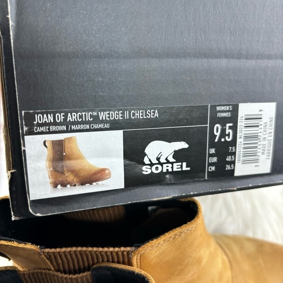 SOREL JOAN OF ARCTIC WEDGE CHELSEA ANKLE BOOTIES - Picture 8 of 9
